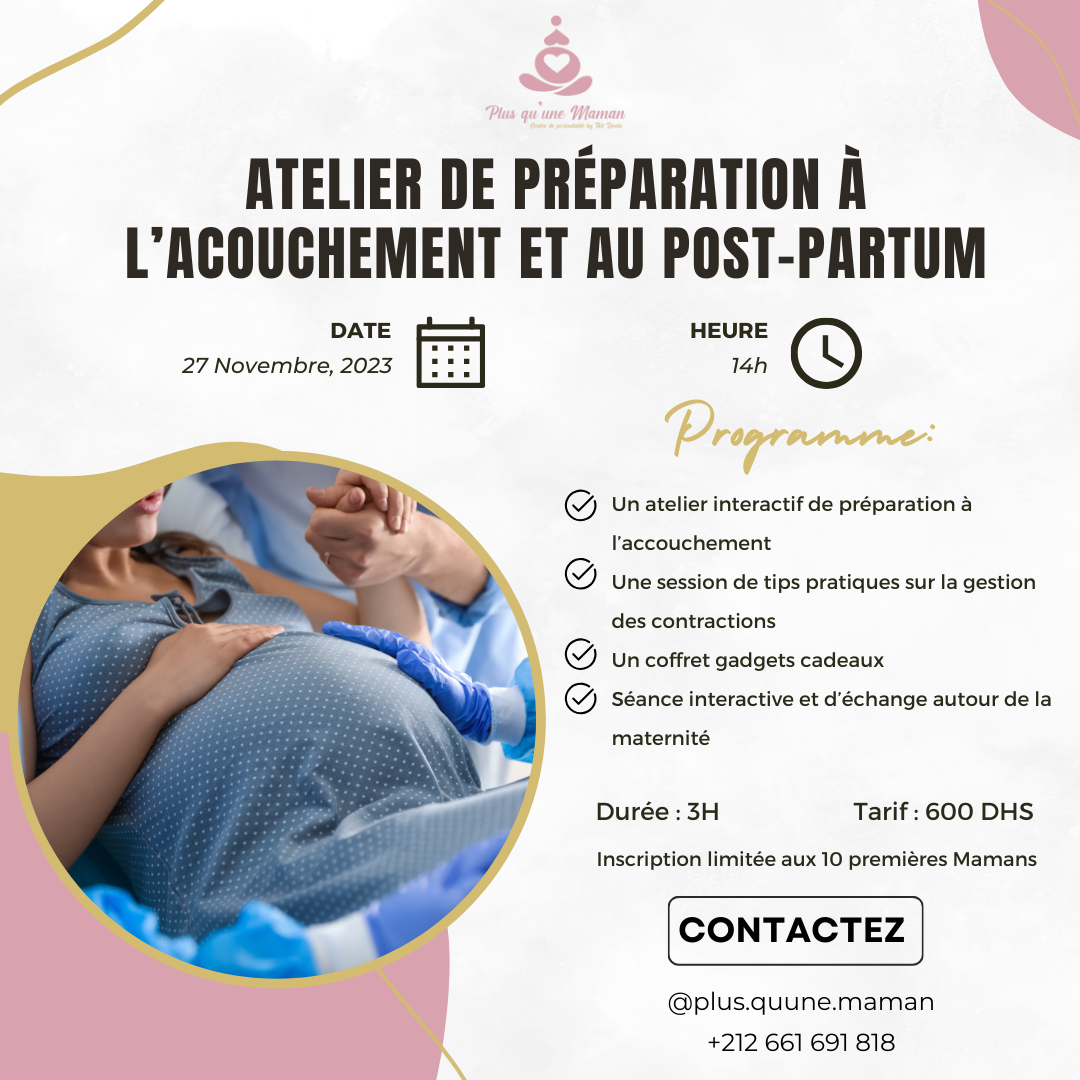 atelier interactif de préparation à l'accouchement et au post-partum