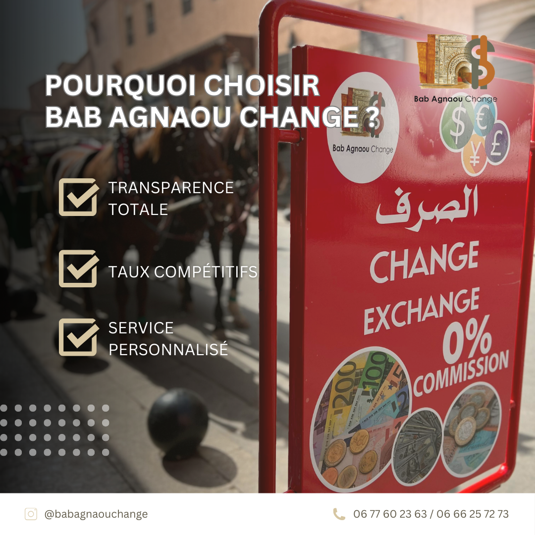 Choisissez BAB Agnaou Change pour une expérience de change exceptionnelle