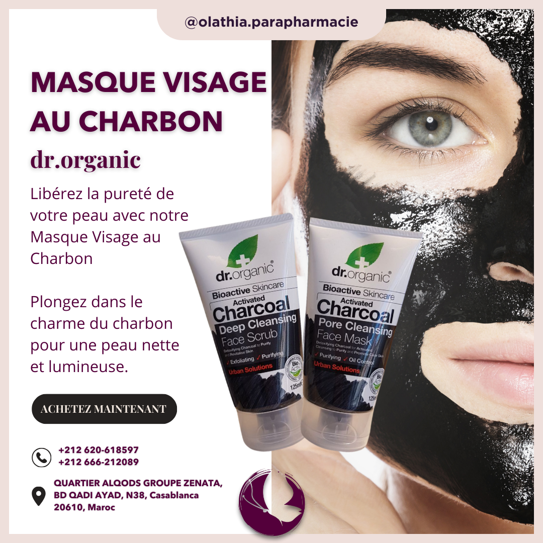 Masque Visage au Charbon (Dr. Organic)