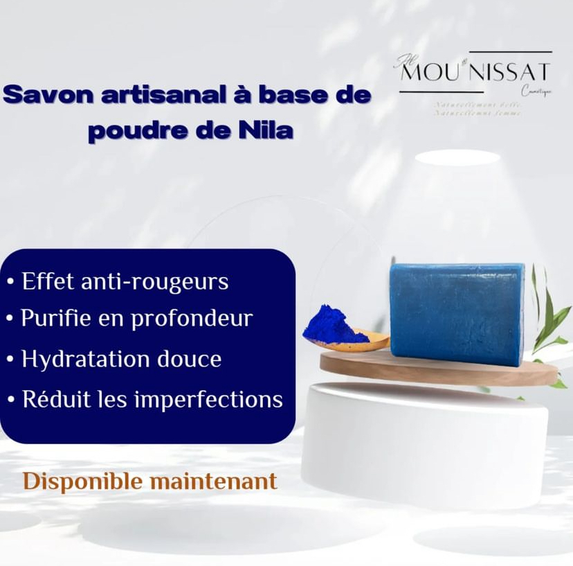 Savon artisanal à base de poudre de nila 